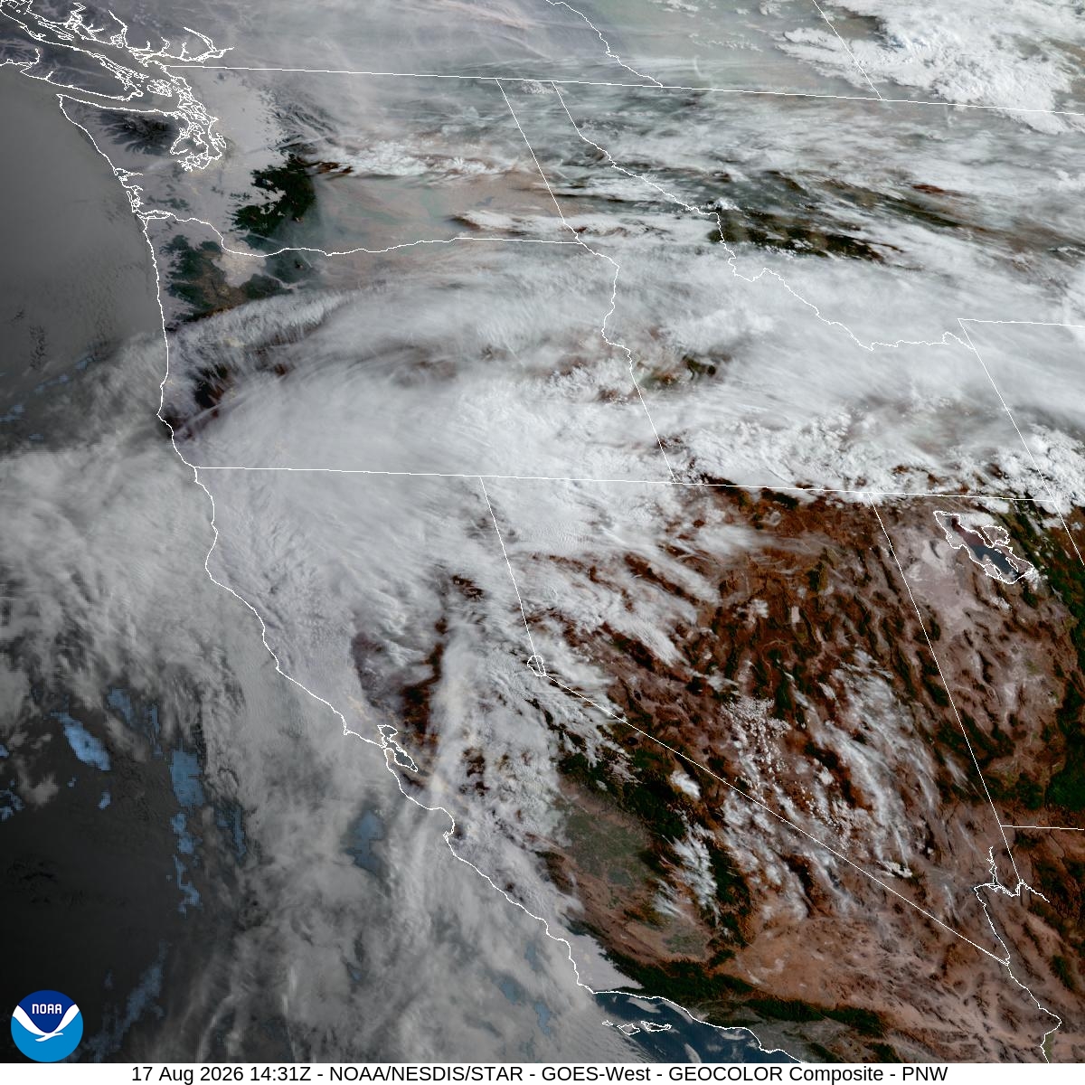 Satellite Imagery of western US